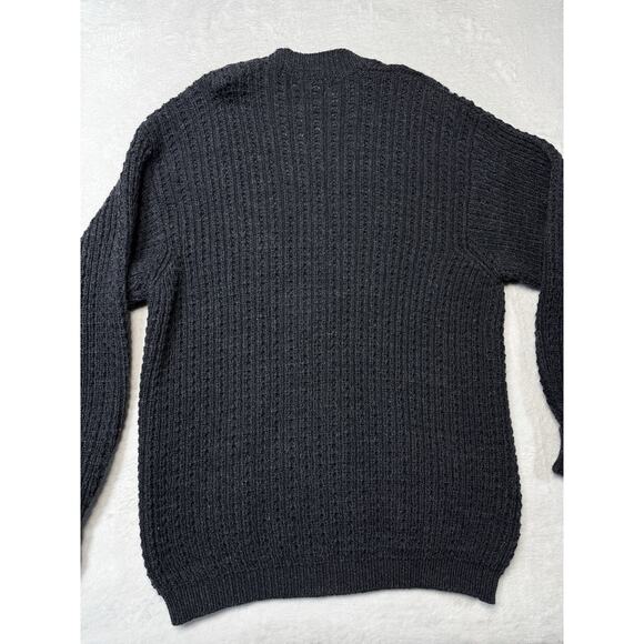 Standún Aran Heritage Knit Charcoal Wool Cardigan Men SZ 50 Vintage Ireland - Picture 7 of 12